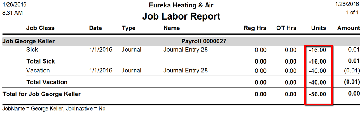 enter journal quickbooks online in how to entry Tracking Accounting Time with Vacation Costing Job (ESC